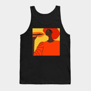 Black girl with papaya Tank Top